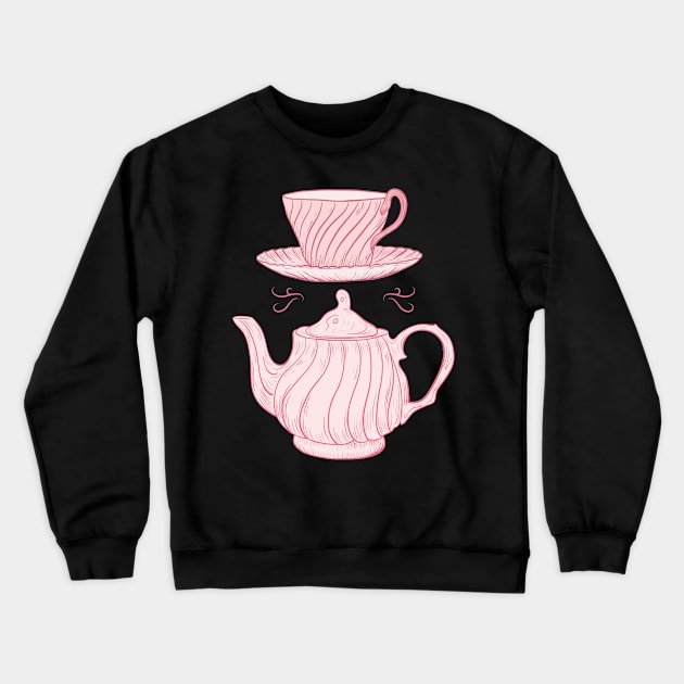 Tea Time #4 Crewneck Sweatshirt by SWON Design